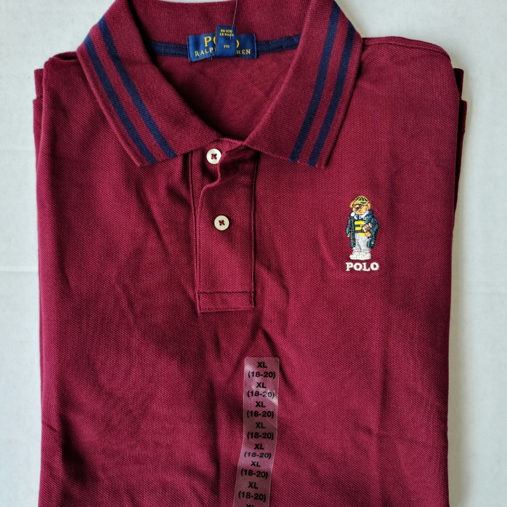 Polo Ralph Lauren Bear Red Size XL 18-20